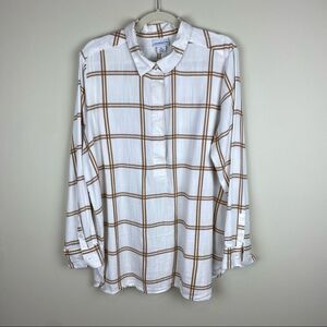 Liz Claiborne cotron blend blouse/top size XXL